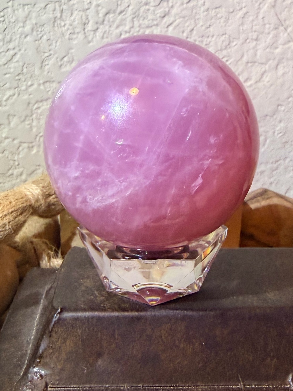 2.41 Inch Dark Rose Quartz Sphere